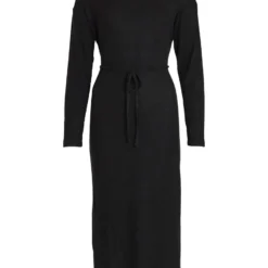 Vila LANGE MOUWEN SPLIT MIDI JURK 11 Vila LANGE MOUWEN SPLIT MIDI JURK -Goedkope Fraaie Mod Winkel 14079512 Black 001
