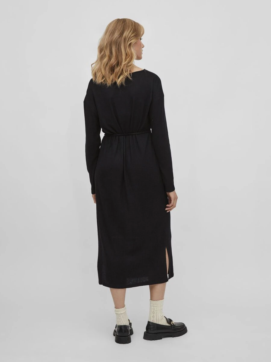 Vila LANGE MOUWEN SPLIT MIDI JURK 2 Vila LANGE MOUWEN SPLIT MIDI JURK - Afbeelding 2