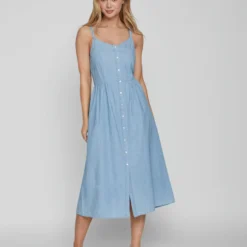 Vila MIDI DENIM JURK