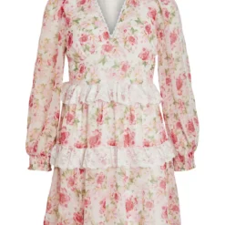 Vila PETITE - KANT MINI JURK -Goedkope Fraaie Mod Winkel 14079921 CloudDancer 978390 001