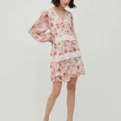 Vila PETITE - KANT MINI JURK -Goedkope Fraaie Mod Winkel 14079921 CloudDancer 978390 005