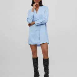 Vila LANGE MOUWEN BLAZER JURK -Goedkope Fraaie Mod Winkel 14080242 Serenity 005