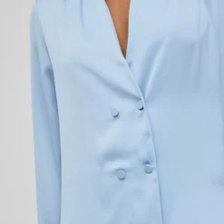 Vila LANGE MOUWEN BLAZER JURK -Goedkope Fraaie Mod Winkel 14080242 Serenity 007