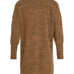 Vila HOGE HALS GEBREIDE JURK -Goedkope Fraaie Mod Winkel 14080264 ToastedCoconut 980759 002