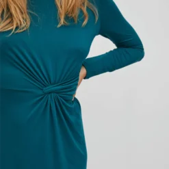 Vila LANGE MOUWEN MIDI JURK -Goedkope Fraaie Mod Winkel 14080664 ShadedSpruce 006