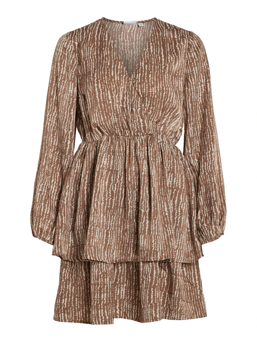 Vila GELAAGD JURK MET LANGE MOUWEN 6 Vila GELAAGD JURK MET LANGE MOUWEN - Afbeelding 6