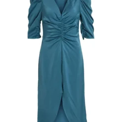 Vila GEDETAILLEERDE MIDI JURK 11 Vila GEDETAILLEERDE MIDI JURK -Goedkope Fraaie Mod Winkel 14080945 ShadedSpruce 001