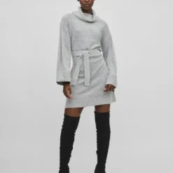 Vila PETITE - VAN RIEM VOORZIENE GEBREIDE JURK