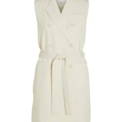 Vila BLAZER GILET MINI JURK -Goedkope Fraaie Mod Winkel 14081975 Birch 001