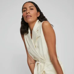 Vila BLAZER GILET MINI JURK -Goedkope Fraaie Mod Winkel 14081975 Birch 007