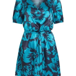 Vila GEBLOEMDE JURK MET KORTE MOUWEN 11 Vila GEBLOEMDE JURK MET KORTE MOUWEN -Goedkope Fraaie Mod Winkel 14082078 NavyBlazer 994756 001
