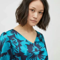 Vila GEBLOEMDE JURK MET KORTE MOUWEN 10 Vila GEBLOEMDE JURK MET KORTE MOUWEN -Goedkope Fraaie Mod Winkel 14082078 NavyBlazer 994756 007