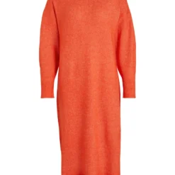 Vila MIDI GEBREIDE JURK 11 Vila MIDI GEBREIDE JURK -Goedkope Fraaie Mod Winkel 14082357 Tigerlily 997586 001