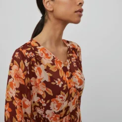 Vila TALL - MIDI JURK 8 Vila TALL - MIDI JURK -Goedkope Fraaie Mod Winkel 14082385 FiredBrick 997723 006