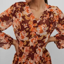 Vila TALL - MIDI JURK 10 Vila TALL - MIDI JURK -Goedkope Fraaie Mod Winkel 14082385 FiredBrick 997723 007