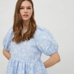 Vila GETEXTUREERD JURK MET KORTE MOUWEN 8 Vila GETEXTUREERD JURK MET KORTE MOUWEN -Goedkope Fraaie Mod Winkel 14082614 SnowWhite 999128 006