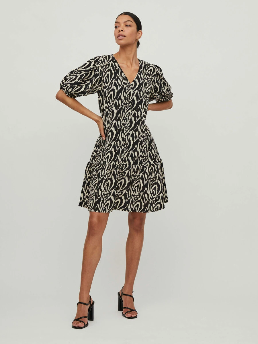 Vila BALLONMOUWEN KORTE JURK 1 Vila BALLONMOUWEN KORTE JURK