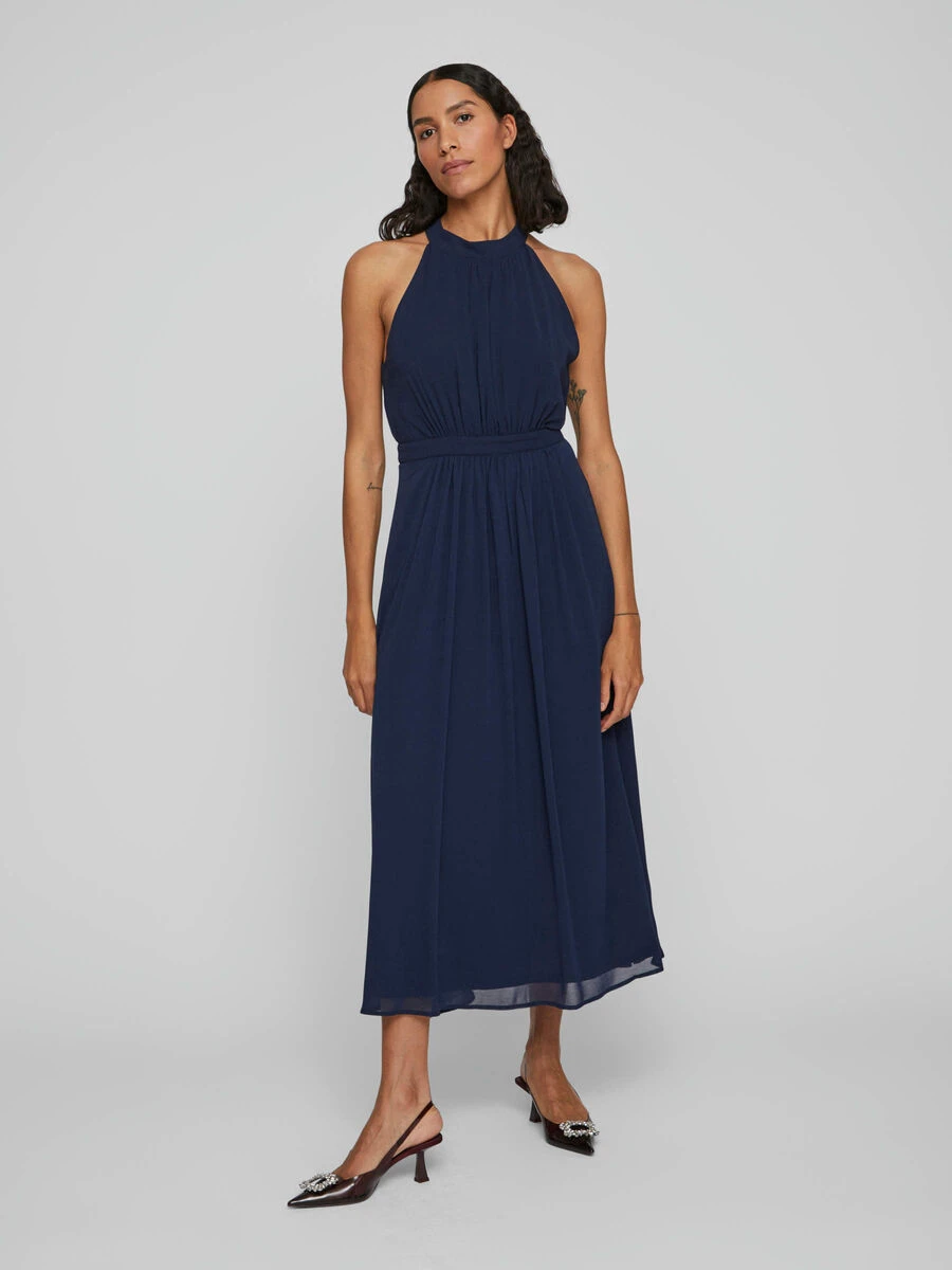 Vila HALTERNEK MIDI JURK 4 Vila HALTERNEK MIDI JURK - Afbeelding 4
