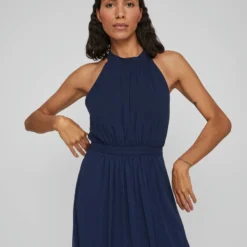 Vila HALTERNEK MIDI JURK 8 Vila HALTERNEK MIDI JURK -Goedkope Fraaie Mod Winkel 14083108 NavyBlazer 006