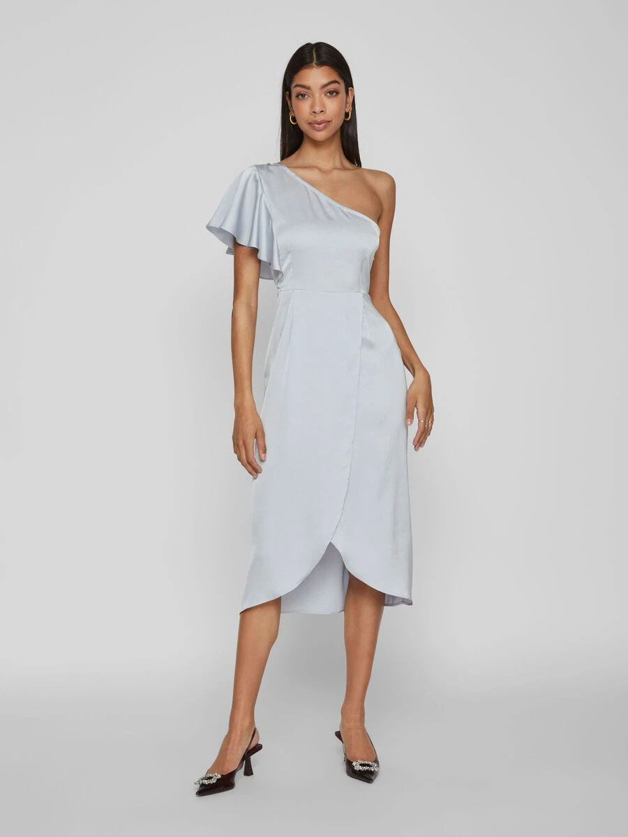 Vila ONE-SHOULDER MIDI JURK 4 Vila ONE-SHOULDER MIDI JURK - Afbeelding 4