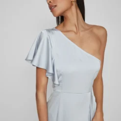 Vila ONE-SHOULDER MIDI JURK 8 Vila ONE-SHOULDER MIDI JURK -Goedkope Fraaie Mod Winkel 14083118 KentuckyBlue 006