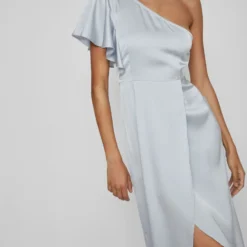 Vila ONE-SHOULDER MIDI JURK 10 Vila ONE-SHOULDER MIDI JURK -Goedkope Fraaie Mod Winkel 14083118 KentuckyBlue 007