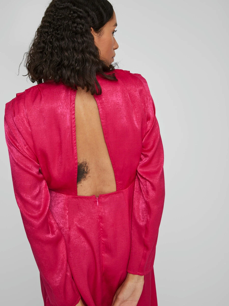 Vila OPEN RUG MIDI JURK 5 Vila OPEN RUG MIDI JURK - Afbeelding 5