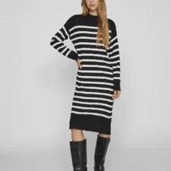 Vila MIDI GEBREIDE JURK