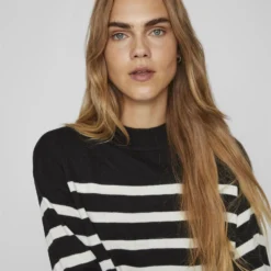 Vila MIDI GEBREIDE JURK -Goedkope Fraaie Mod Winkel 14083214 Black 1003664 006