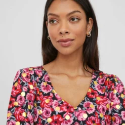 Vila LANGE MOUWEN JURK 10 Vila LANGE MOUWEN JURK -Goedkope Fraaie Mod Winkel 14083258 Black 1003860 007