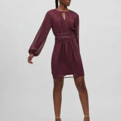 Vila RONDE HALS KORTE JURK -Goedkope Fraaie Mod Winkel 14083315 Winetasting 005