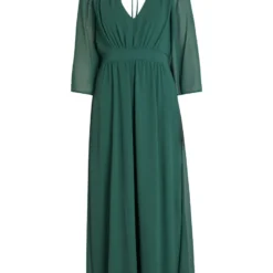 Vila V-HALS MAXI JURK -Goedkope Fraaie Mod Winkel 14083323 Pineneedle 001