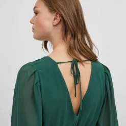 Vila V-HALS MAXI JURK -Goedkope Fraaie Mod Winkel 14083323 Pineneedle 007