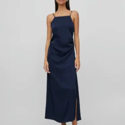 Vila SPLIT MAXI JURK 9 Vila SPLIT MAXI JURK -Goedkope Fraaie Mod Winkel 14083349 NavyBlazer 005