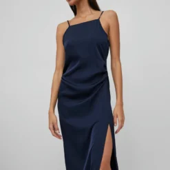 Vila SPLIT MAXI JURK 8 Vila SPLIT MAXI JURK -Goedkope Fraaie Mod Winkel 14083349 NavyBlazer 006
