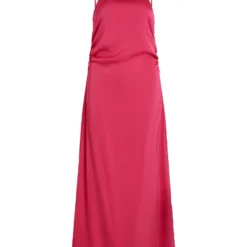Vila SPLIT MAXI JURK -Goedkope Fraaie Mod Winkel 14083349 PinkYarrow 001