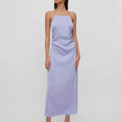 Vila SPLIT MAXI JURK -Goedkope Fraaie Mod Winkel 14083349 SweetLavender 005