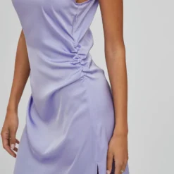 Vila SPLIT MAXI JURK -Goedkope Fraaie Mod Winkel 14083349 SweetLavender 006