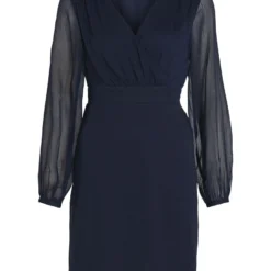 Vila CHIFFON JURK MET LANGE MOUWEN 11 Vila CHIFFON JURK MET LANGE MOUWEN -Goedkope Fraaie Mod Winkel 14083469 NavyBlazer 001