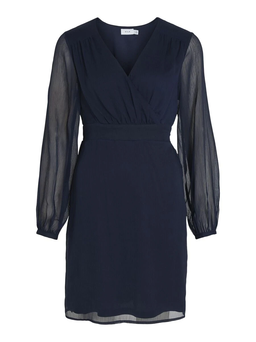 Vila CHIFFON JURK MET LANGE MOUWEN 6 Vila CHIFFON JURK MET LANGE MOUWEN - Afbeelding 6