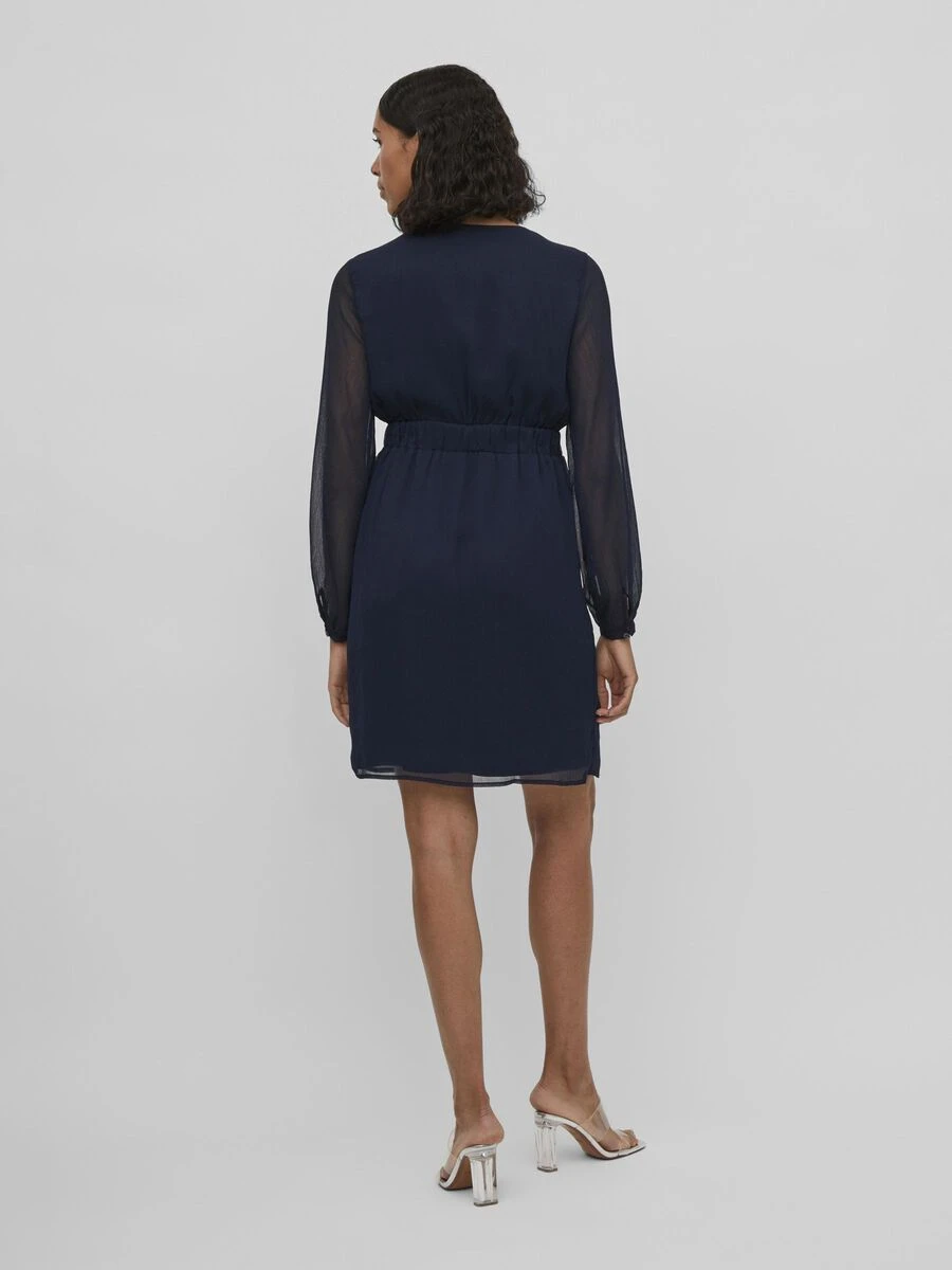 Vila CHIFFON JURK MET LANGE MOUWEN 2 Vila CHIFFON JURK MET LANGE MOUWEN - Afbeelding 2