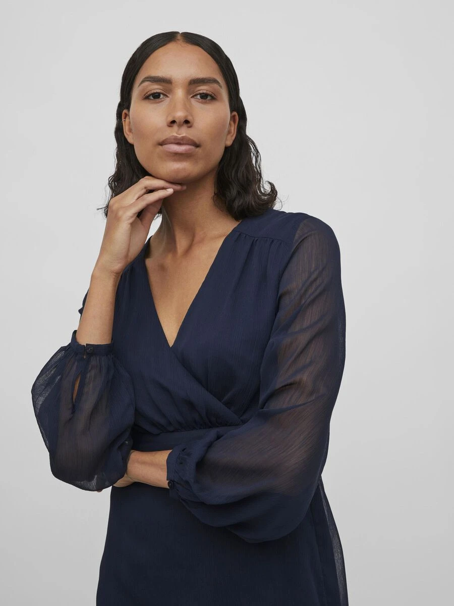 Vila CHIFFON JURK MET LANGE MOUWEN 3 Vila CHIFFON JURK MET LANGE MOUWEN - Afbeelding 3