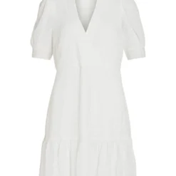 Vila KORTE JURK MET KORTE MOUWEN 11 Vila KORTE JURK MET KORTE MOUWEN -Goedkope Fraaie Mod Winkel 14083790 CloudDancer 001