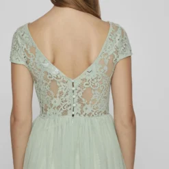 Vila KANTEN KORTE JURK 10 Vila KANTEN KORTE JURK -Goedkope Fraaie Mod Winkel 14083836 CameoGreen 007