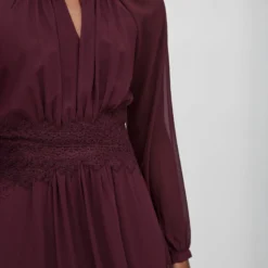 Vila PETITE - RONDE HALS MAXI JURK -Goedkope Fraaie Mod Winkel 14084006 Winetasting 006