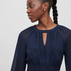 Vila PETITE - KORTE JURK 8 Vila PETITE - KORTE JURK -Goedkope Fraaie Mod Winkel 14084008 NavyBlazer 006