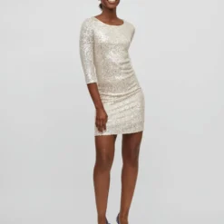 Vila PETITE - KORTE JURK -Goedkope Fraaie Mod Winkel 14084009 FrostedAlmond 005