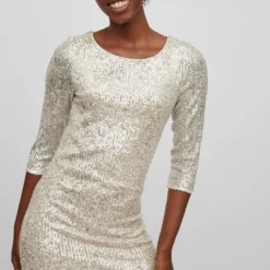 Vila PETITE - KORTE JURK -Goedkope Fraaie Mod Winkel 14084009 FrostedAlmond 006