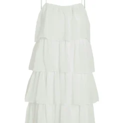 Vila - KORT LAGEN BANDJES JURK -Goedkope Fraaie Mod Winkel 14084386 CloudDancer 001