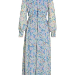 Vila LANGE MOUWEN MAXI JURK 11 Vila LANGE MOUWEN MAXI JURK -Goedkope Fraaie Mod Winkel 14084463 AzureBlue 1016960 002